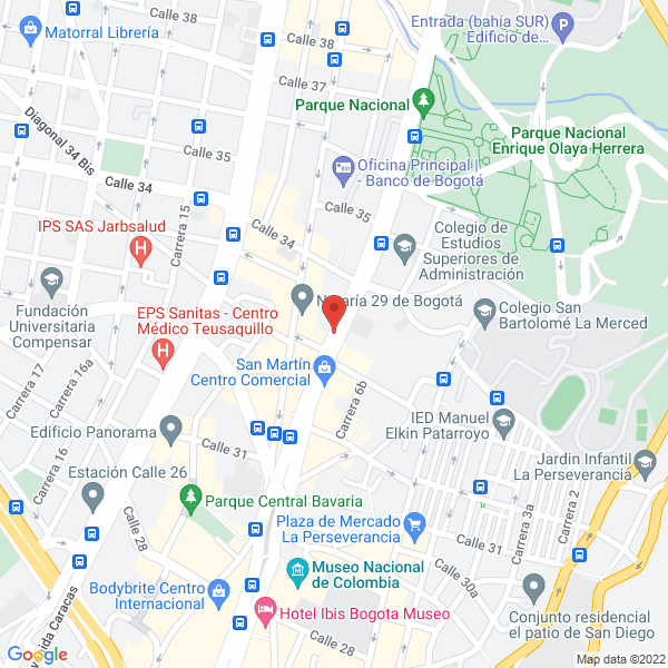 Map of Fundación Olof Palme