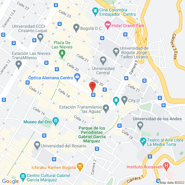 Map of Representaciones Je Internacional S.A.S.