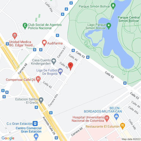 Map of Fundación Teatral Julio César Luna