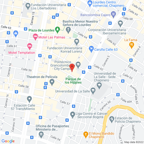 Map of Galería De Arte Amparo Sierra