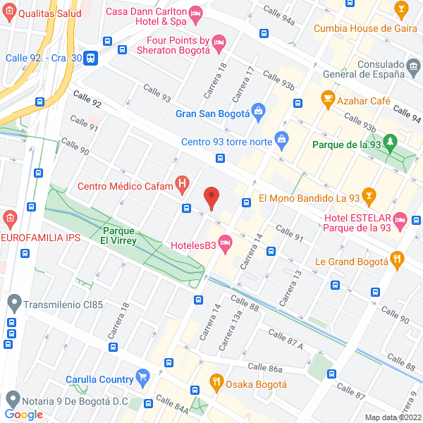 Map of Galeria Obra