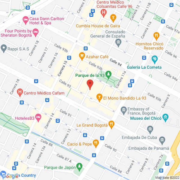 Map of Gfk Retail And Technology Colombia Limitada
