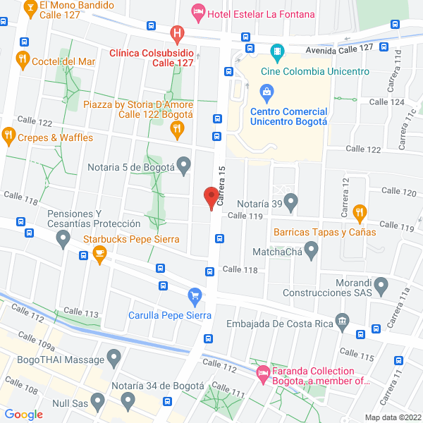 Map of Grupo General De Servicios Ltda