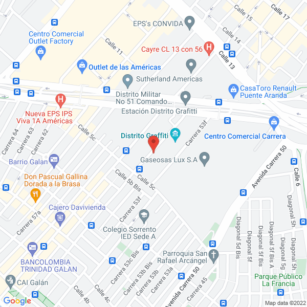 Map of Grupo Mekno S.A.