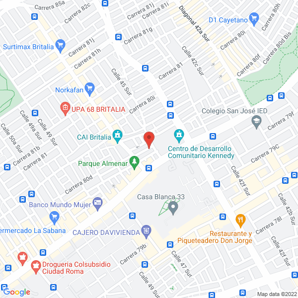 Map of Hdc Asesorías Y Servicios