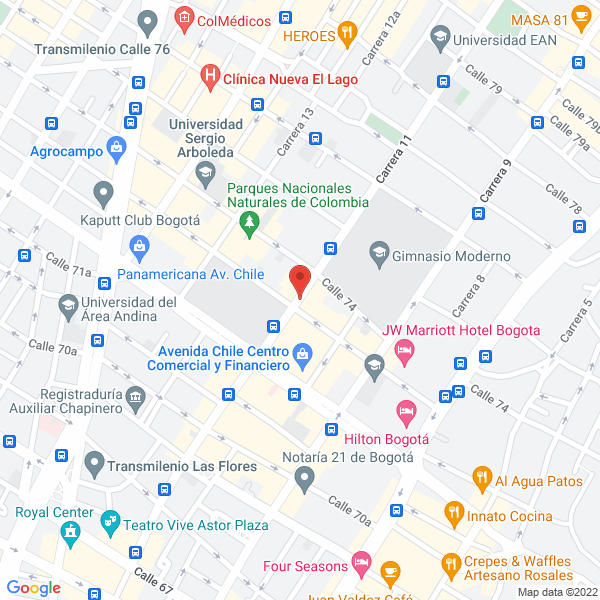 Map of Ricardo Sanchez Construcciones S.A.S.