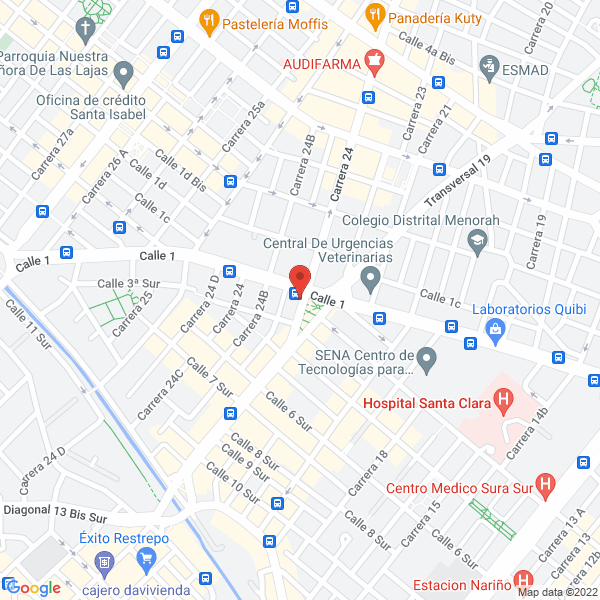 Map of Seguridad Industrial Y Suministros Ltda.