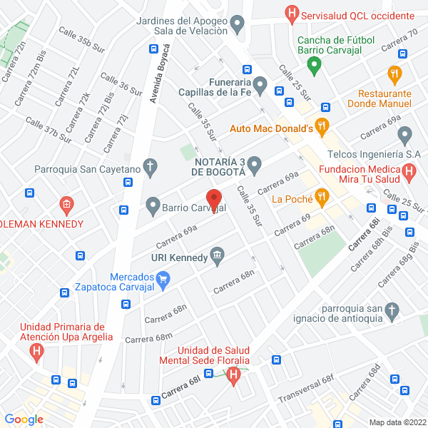 Map of Sistemas Oleohidráulicos Ltda.