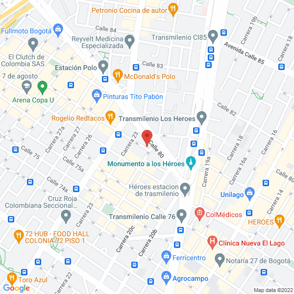 Map of Supermercado Agroquímico Ltda.