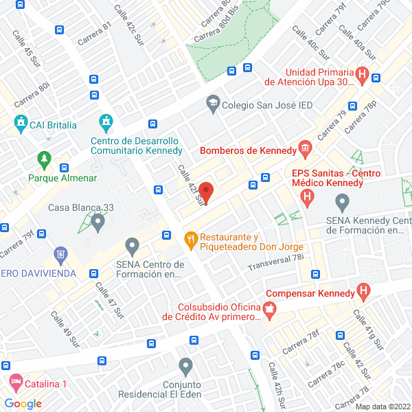 Map of Supermercado Gran Colombia