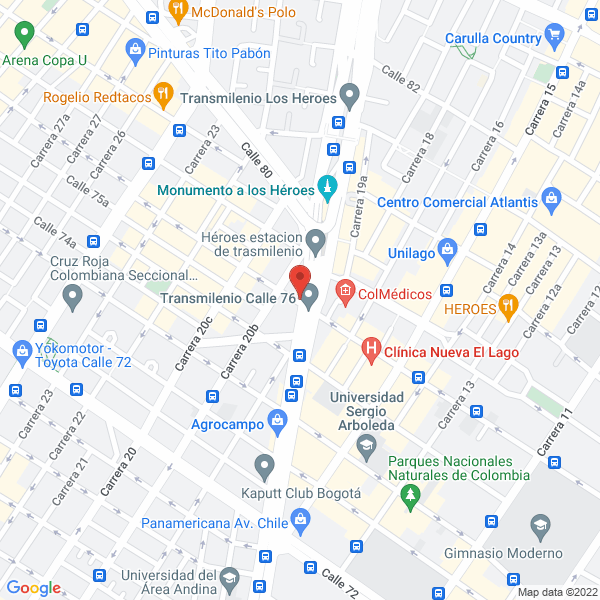 Map of T.E.C. Ltda.