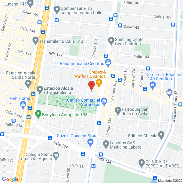Map of Tecnología Para Negocios