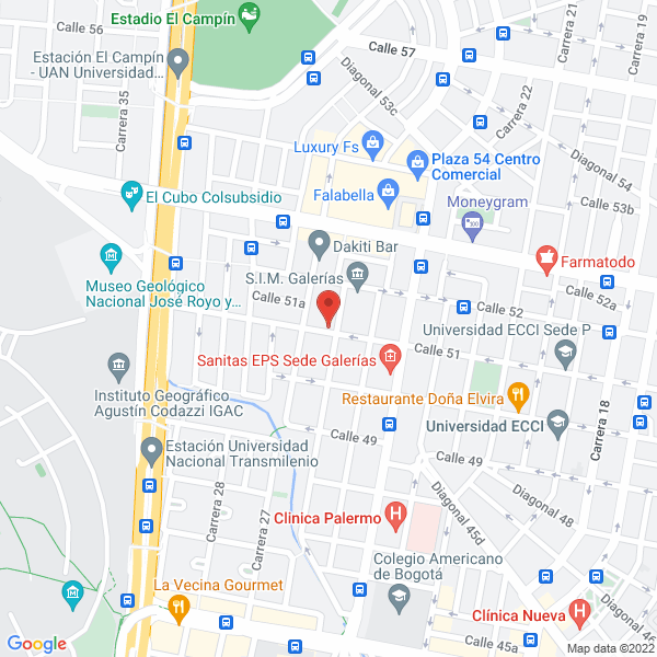 Map of Tecnologías Cyber Click Ltda