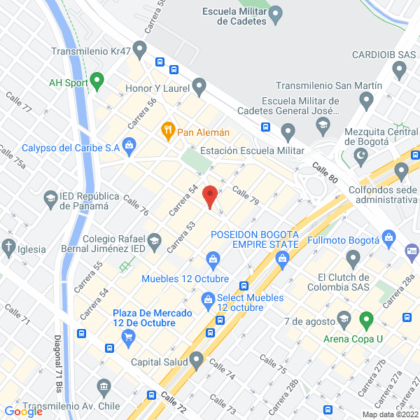Map of Tempranillo Restaurante