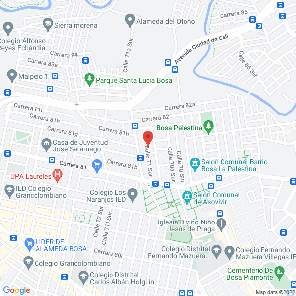 Map of Terracueros Ltda.