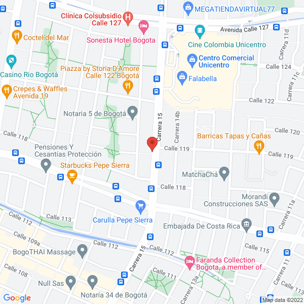 Map of Triana Guzmán Tríguz Ltda.