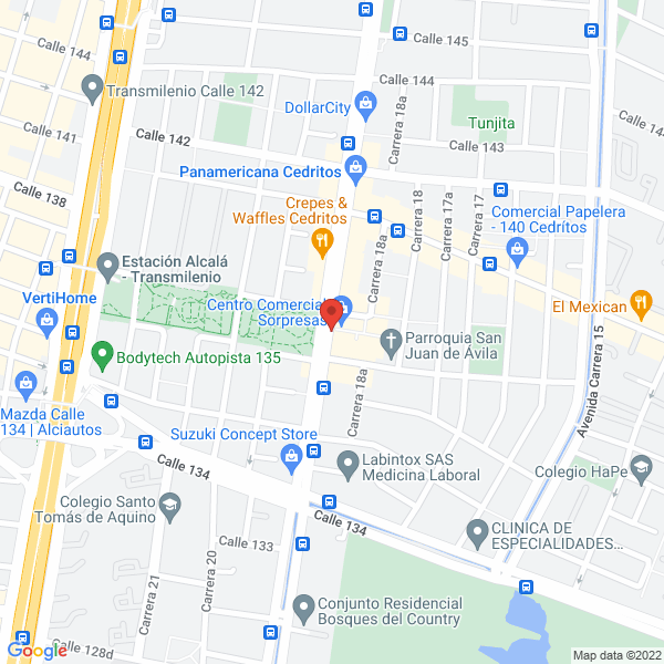Map of Trinidad Gómez Y Cía. Ltda. Asesores De Seguros