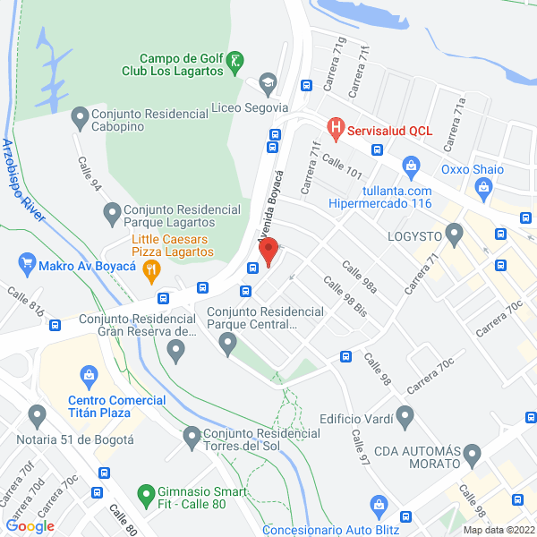 Map of Unigrasco Ltda