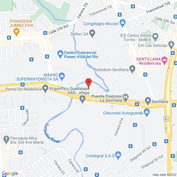 Map of Visceras Monserrate Ltda.