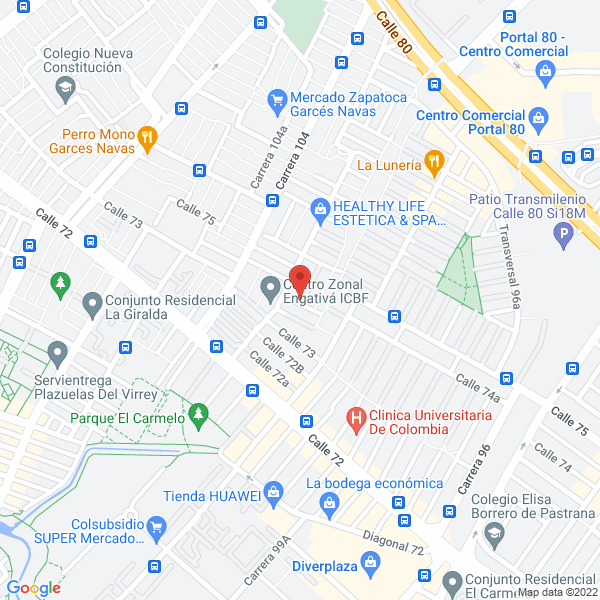 Map of Gestores En Propiedad Horizontal