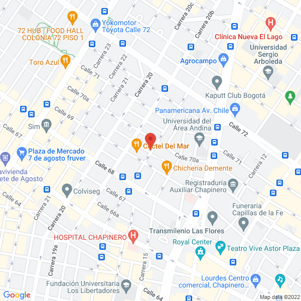 Map of Hospital De Porcelanas