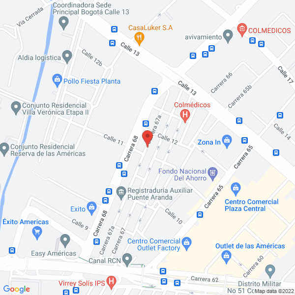 Map of Indumoel Y Cía. Ltda.