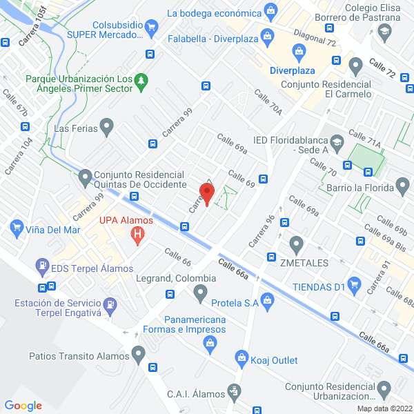 Map of Infantiles María E.