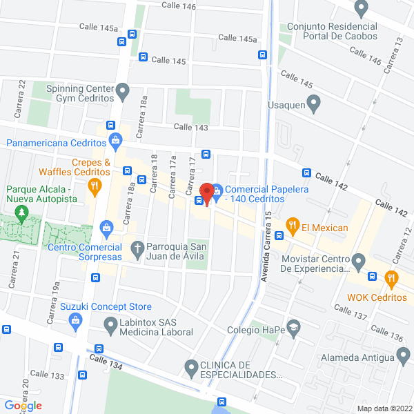 Map of Ing Servicio Asesoria Y Diseño Ltda Isad Ingenieros Ltda