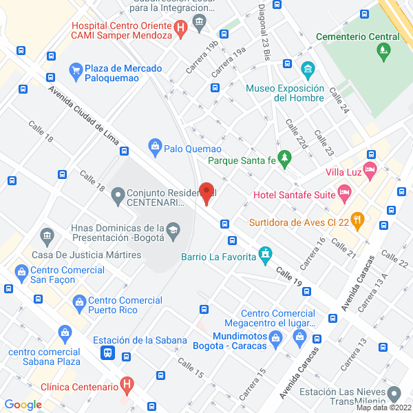 Map of Ingenieria De Refrigeración Industrial Y Comercial Masfrio Ltda.