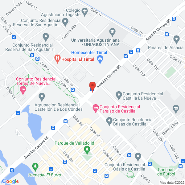 Map of Ingeniería Equipos Y Transportes S.A. Inetran