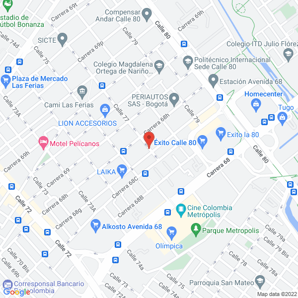 Map of Inversiones En Plástico Y Derivados Ltda.