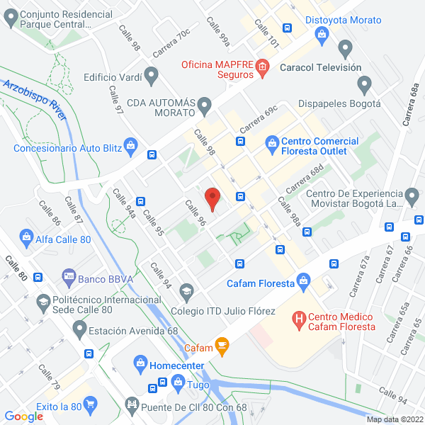 Map of Inversiones Rincon Barbosa Ltda