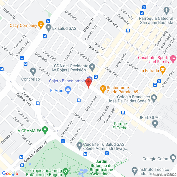 Map of La Parrilla Tipica Colombiana