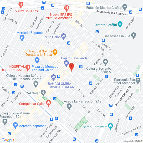 Map of Lechoneria La Sabrosita Del Tolima