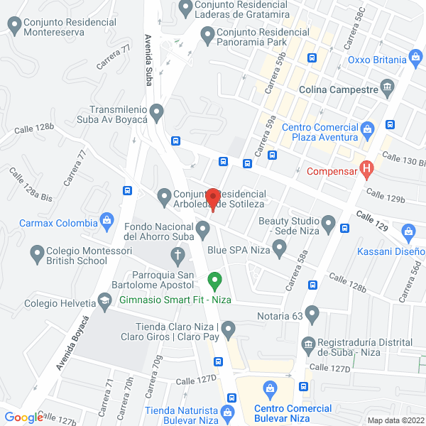 Map of Hogar Nanazaret