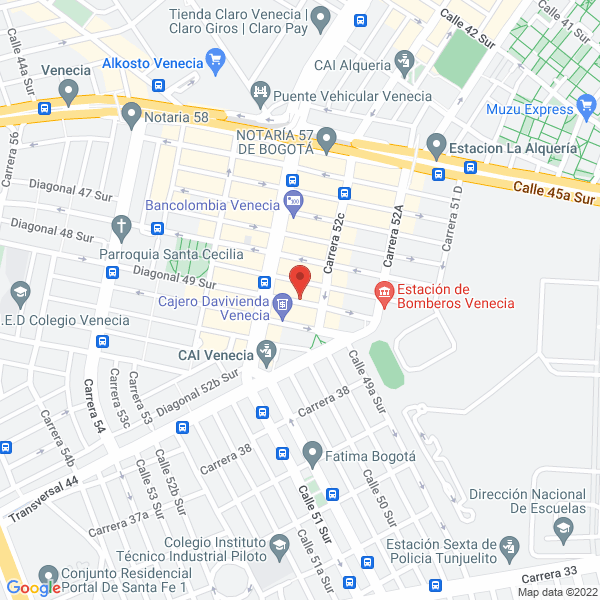 Map of Hostal Riviera