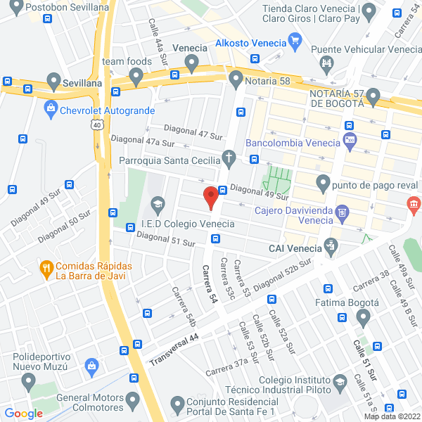 Map of Imperial De Comunicaciones