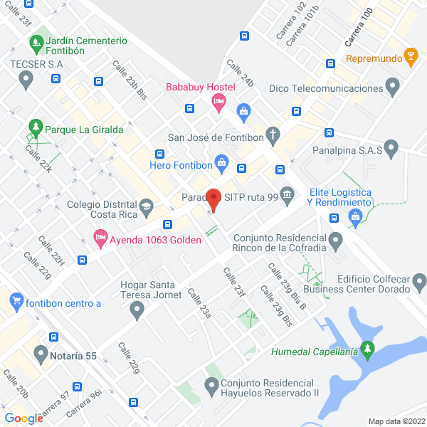 Map of Linares Distribuciones