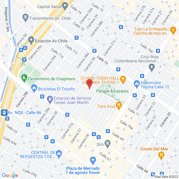Map of Instalaciones Eléctricas Sm&A Ltda.