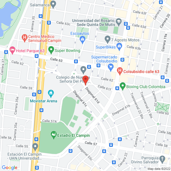 Map of Jardín Infantil Gimnasio Marañacos