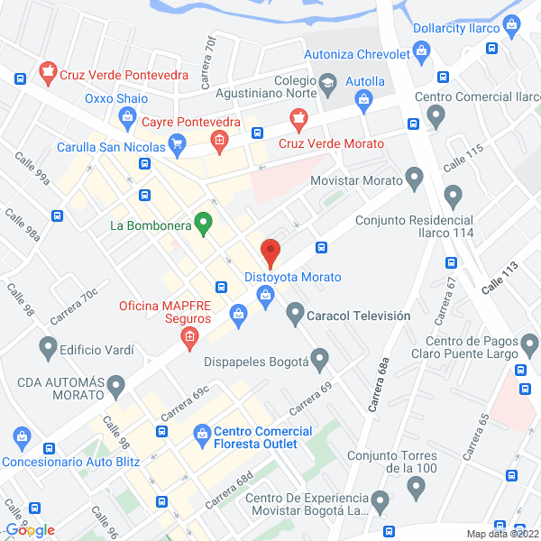 Map of Jardín Infantil Mougli E.U.