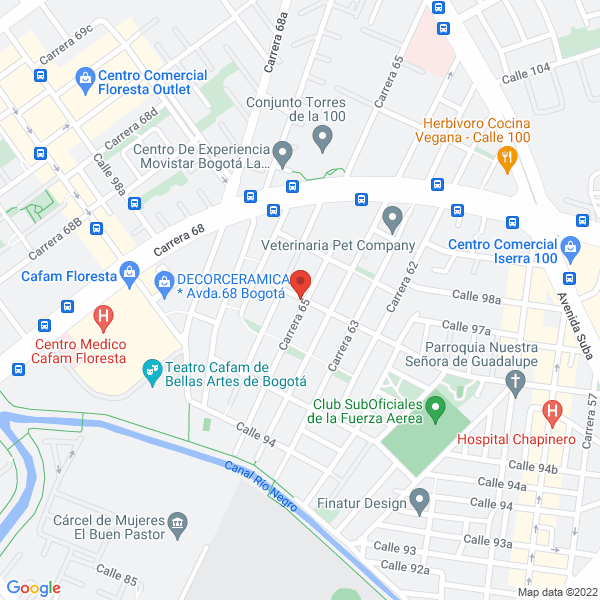 Map of Jardín Los Angeles