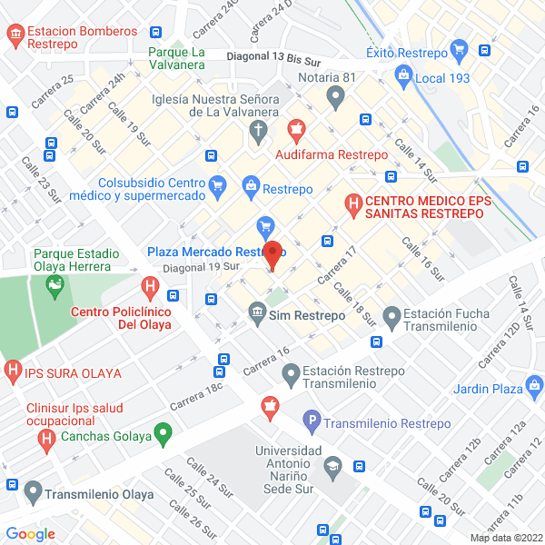 Map of Joyería Edison