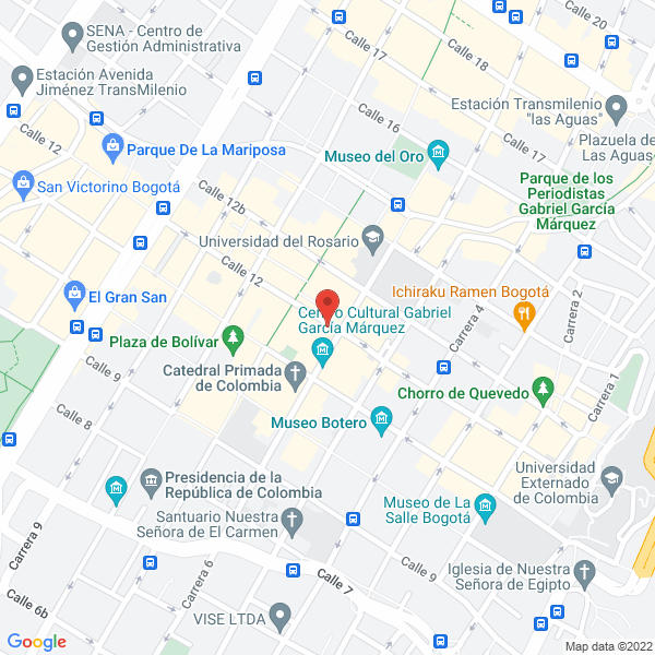 Map of Joyeria El Diamante Azul