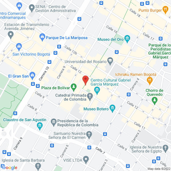 Map of La Moneda De Oro