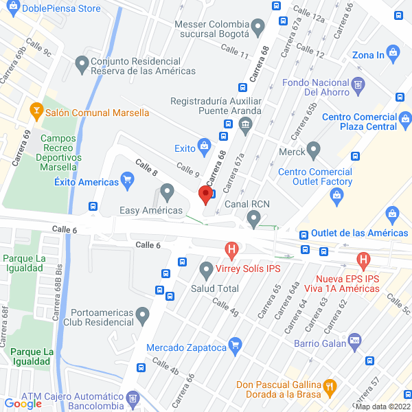 Map of Laboratorios Alfry Ltda.