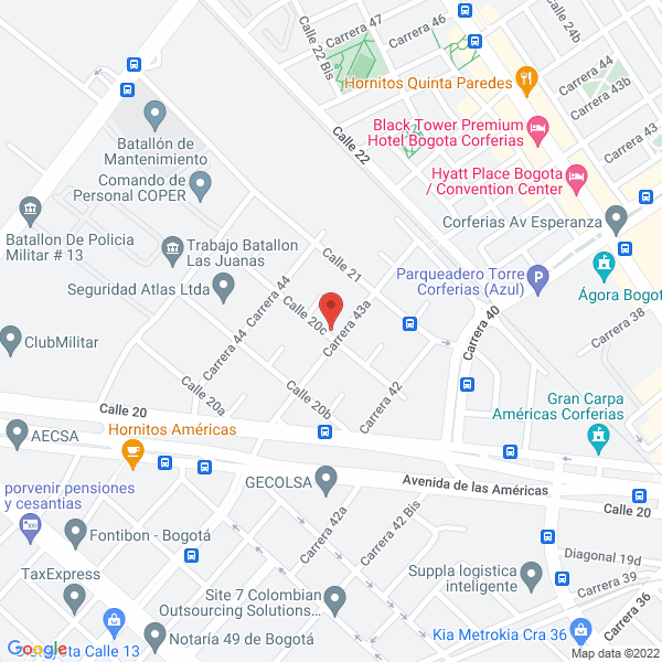 Map of Laboratorios Rovingal
