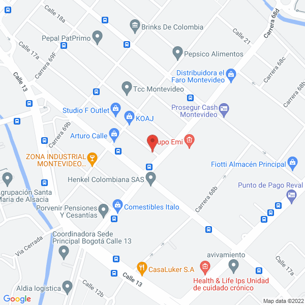 Map of Logística Integral Sinergia S.A.S