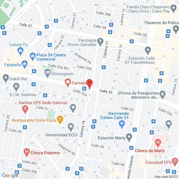 Map of Luces Y Arte