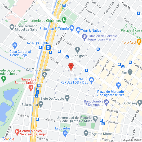 Map of Lujos J.A.